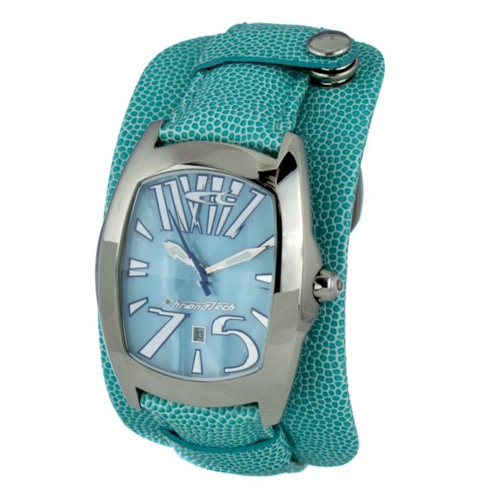 Chronotech Aqua Leather Watch CT2039M24AC Men Blue Watches